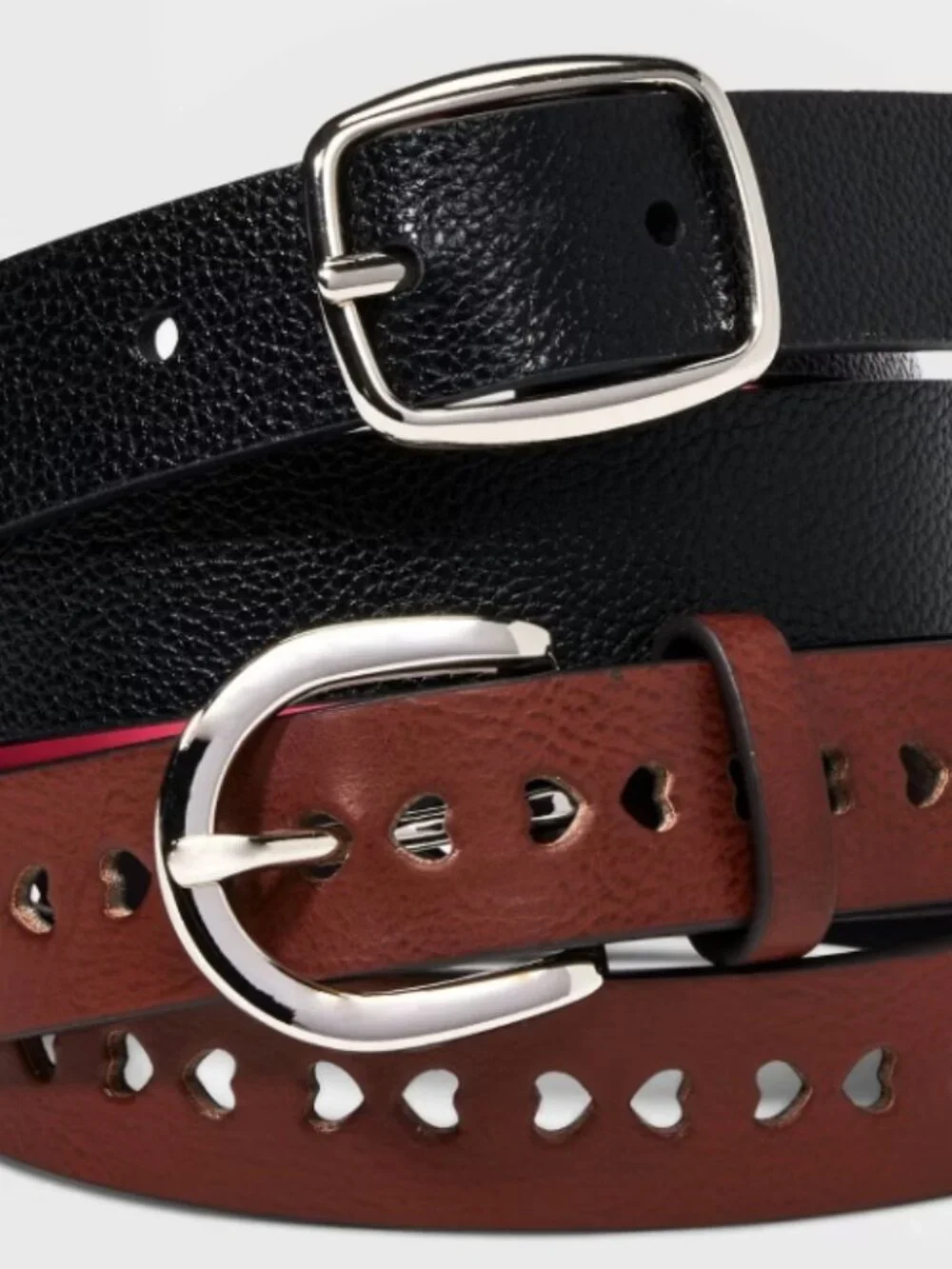 Girls' Belt Set Black/Brown